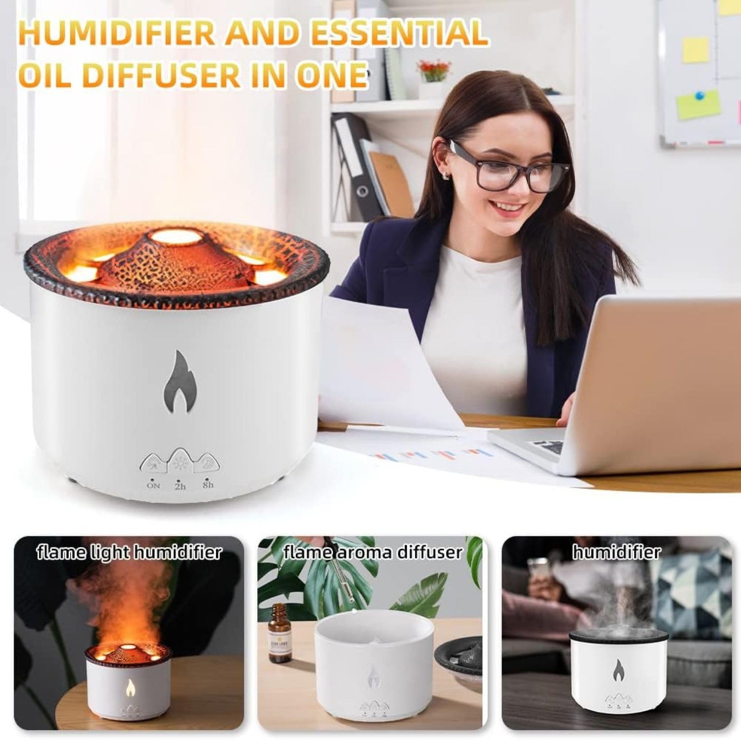 Volcano Flame Aroma Diffuser