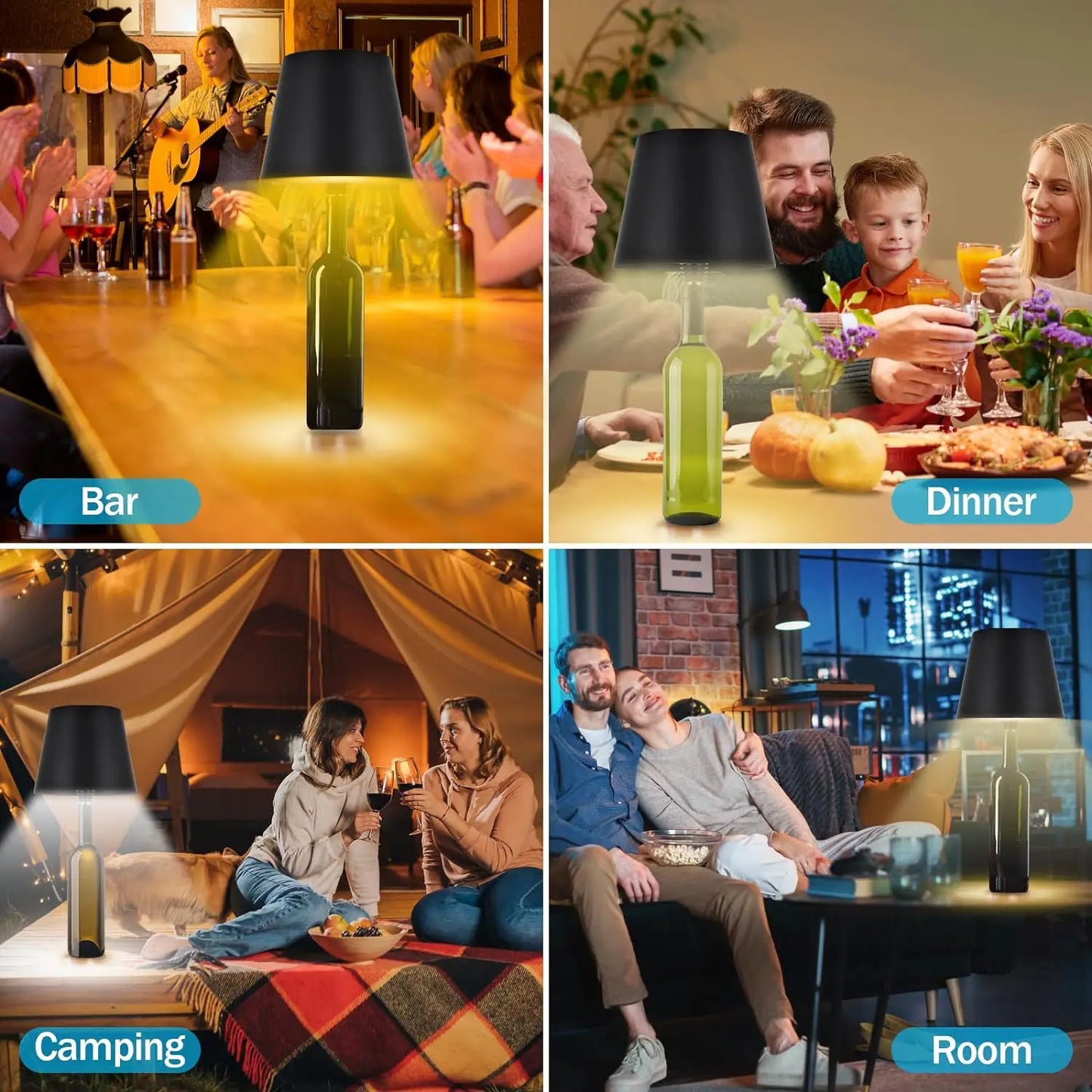 Aura Bottle Touch Lamp