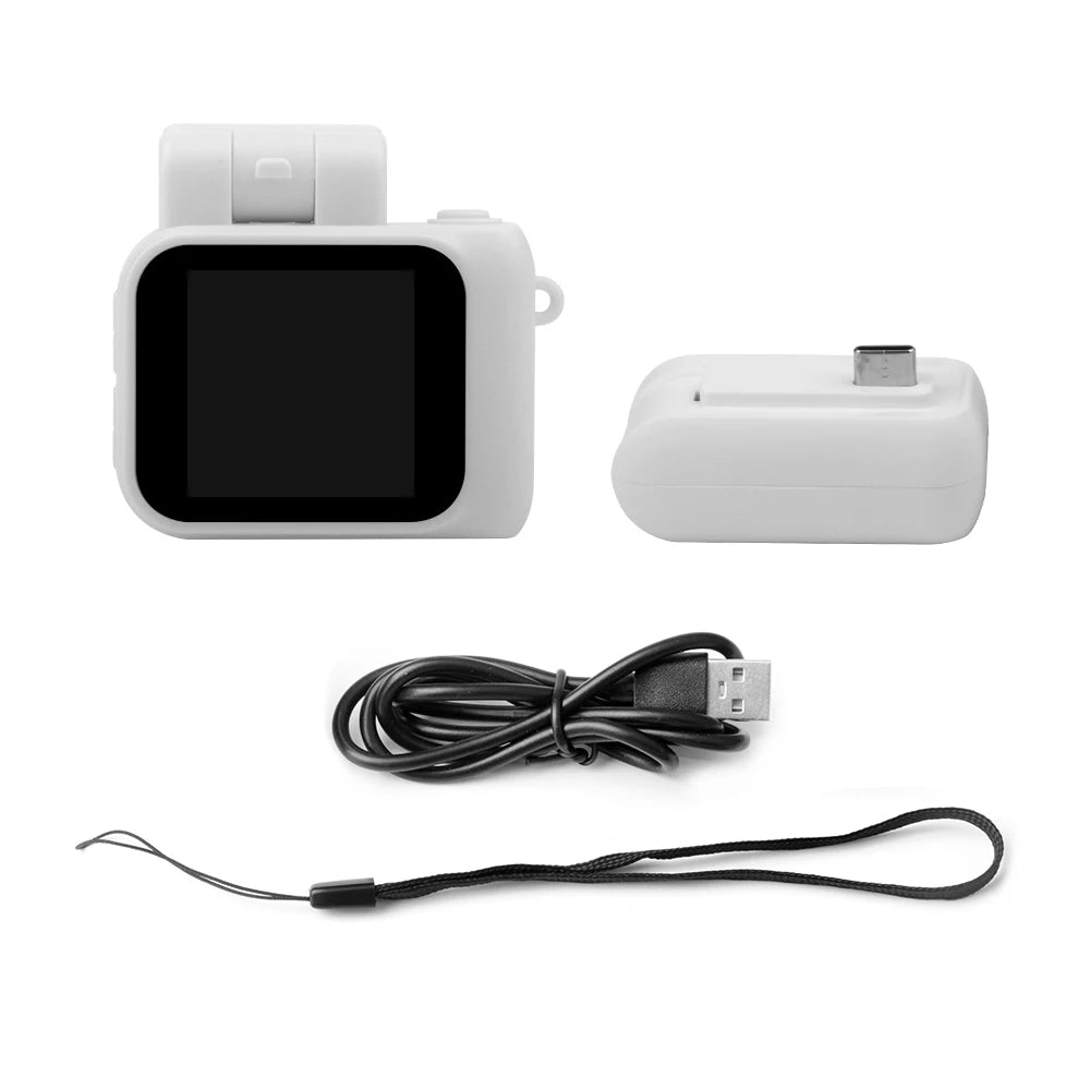 Mini Retro Cam With Flash Lamp And Battery Dock Portable