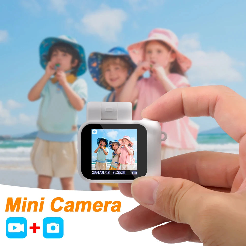 Mini Retro Cam With Flash Lamp And Battery Dock Portable