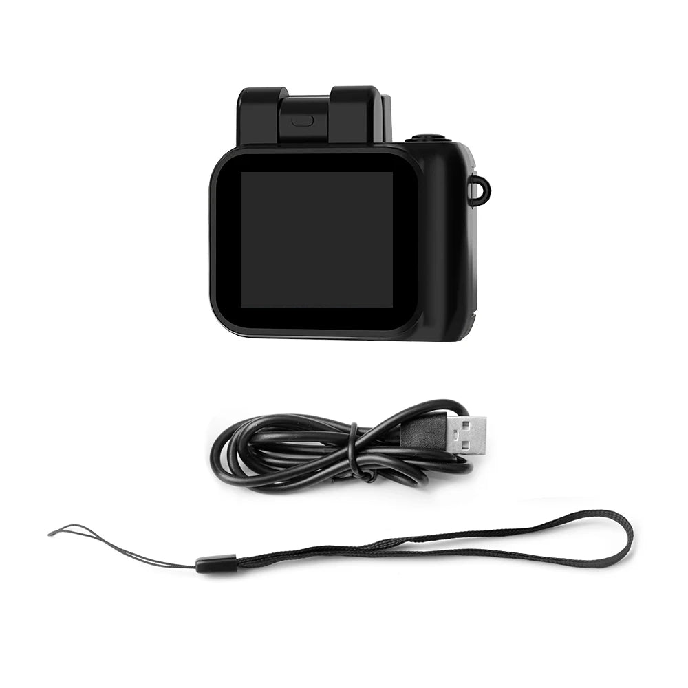 Mini Retro Cam With Flash Lamp And Battery Dock Portable