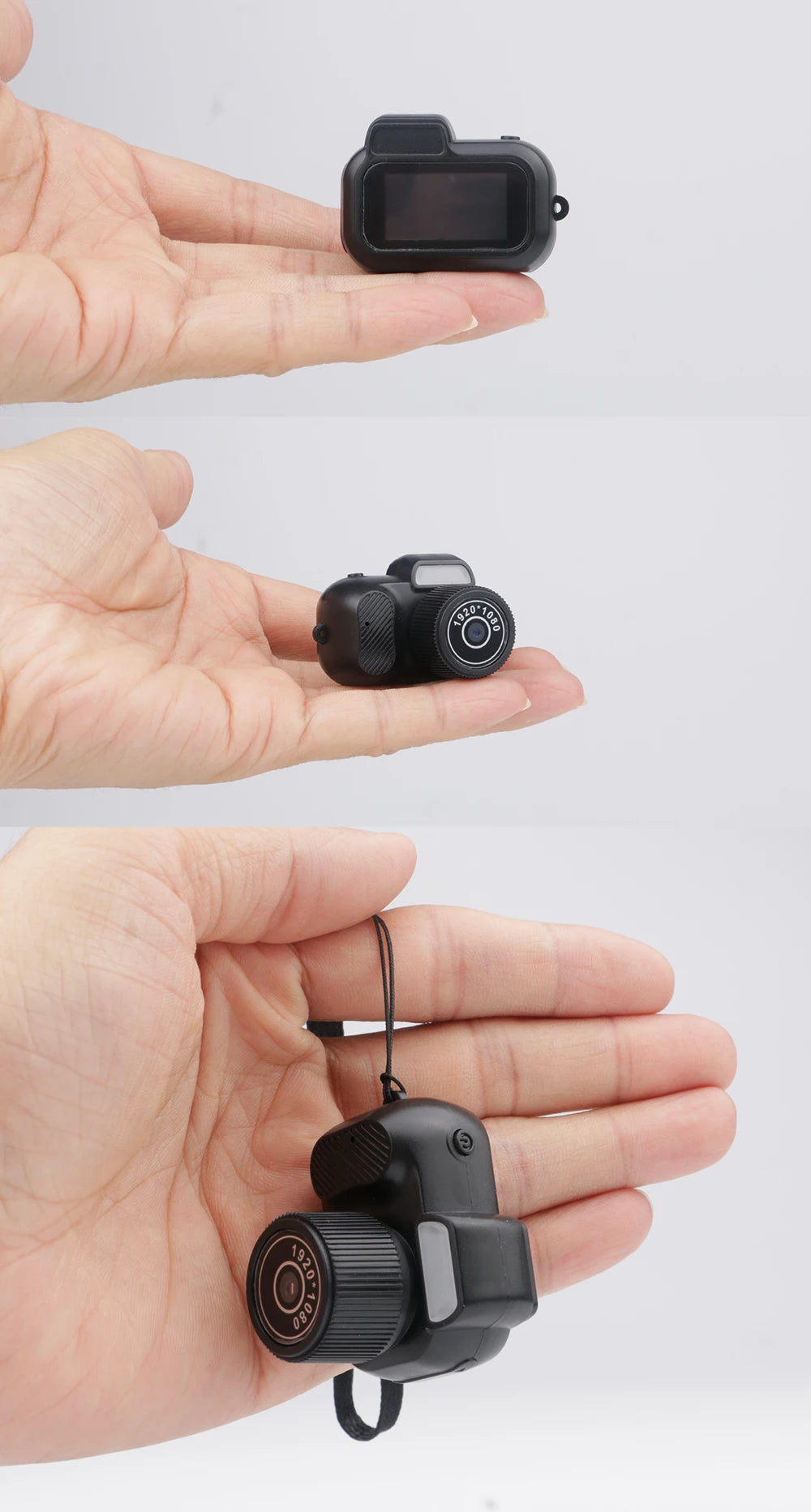 Mini Retro Cam With Flash Lamp And Battery Dock Portable