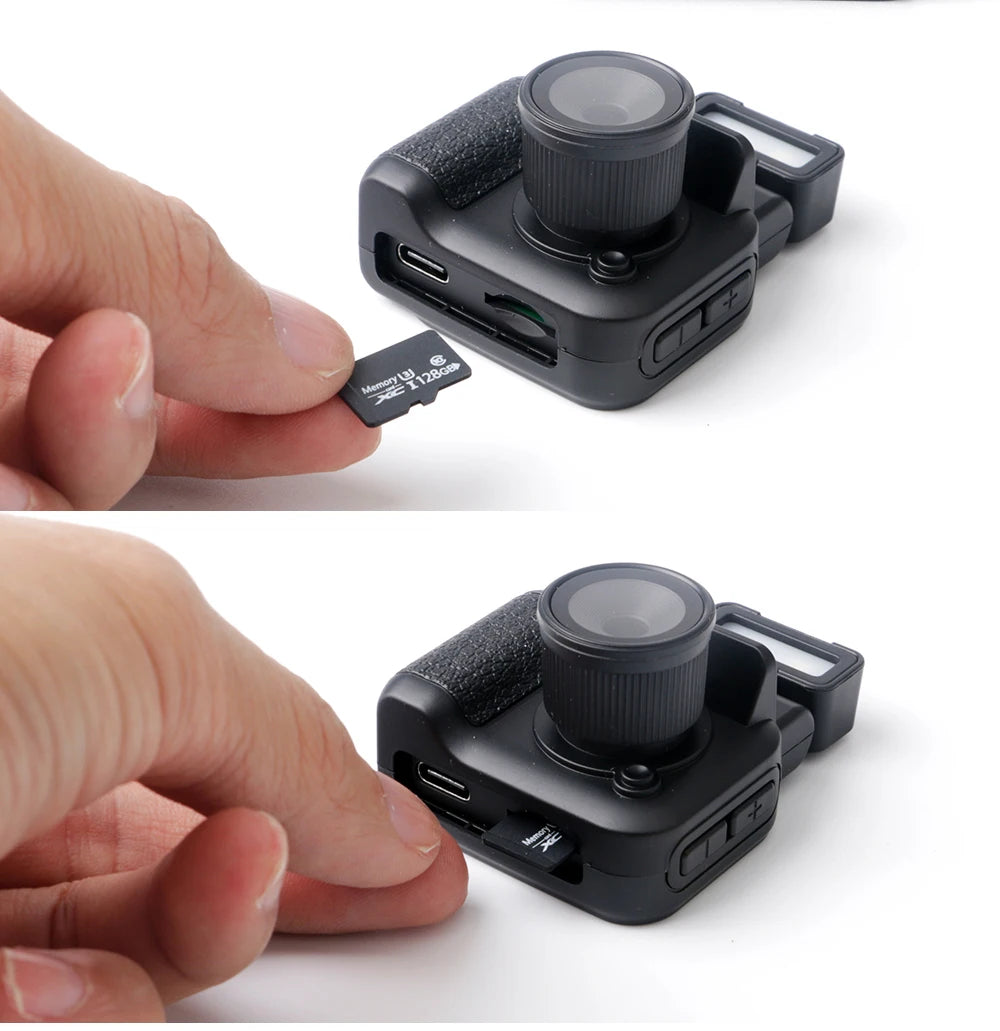 Mini Retro Cam With Flash Lamp And Battery Dock Portable
