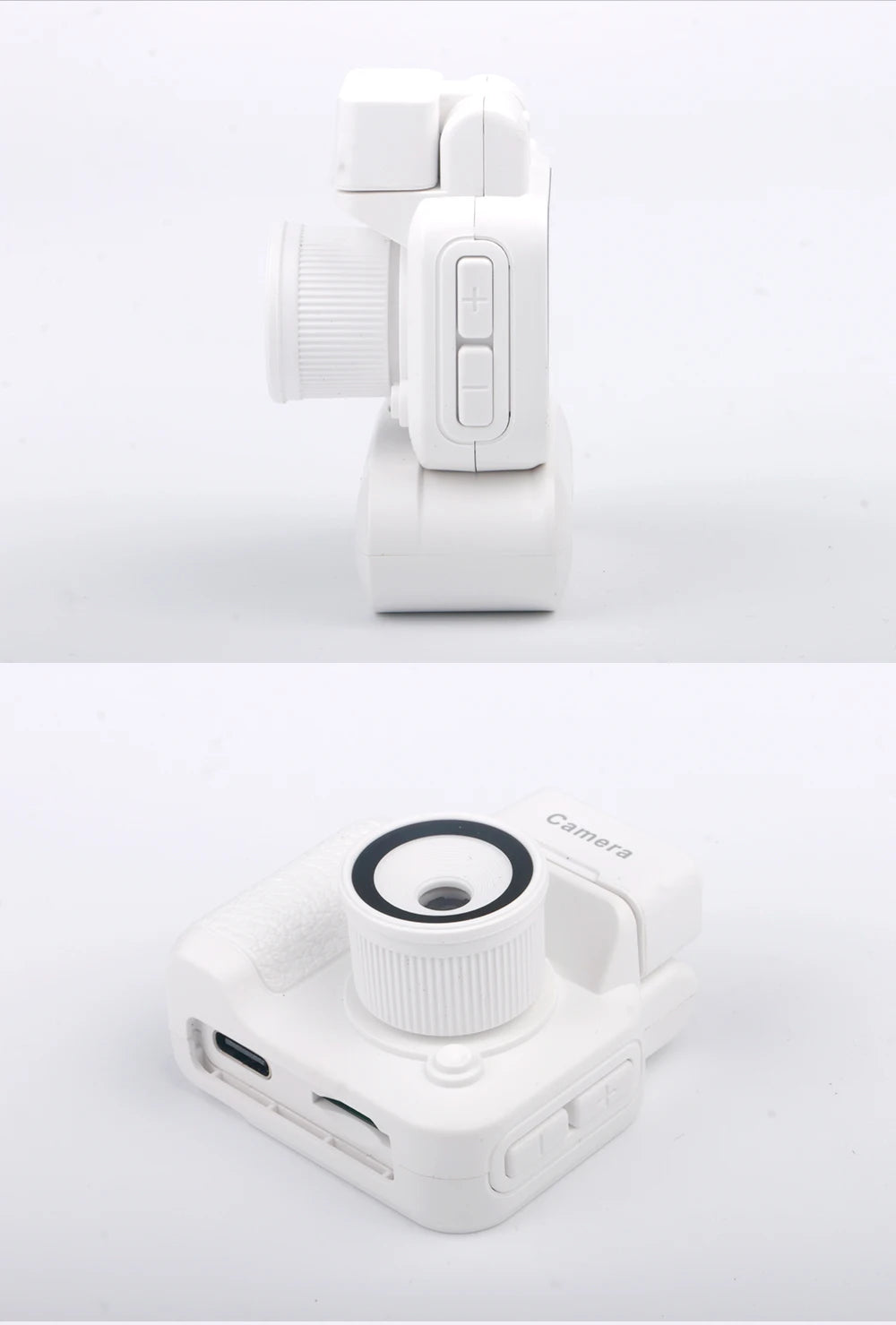 Mini Retro Cam With Flash Lamp And Battery Dock Portable